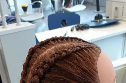 Flechten der Haare Flechten der Haare