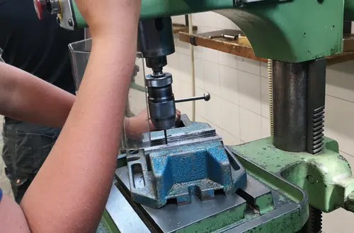 Bohren des Werkstücks Bohren des Werkstücks