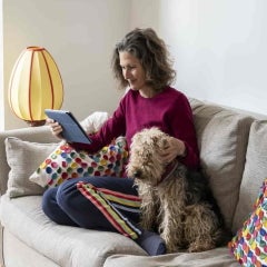 woman on couch 