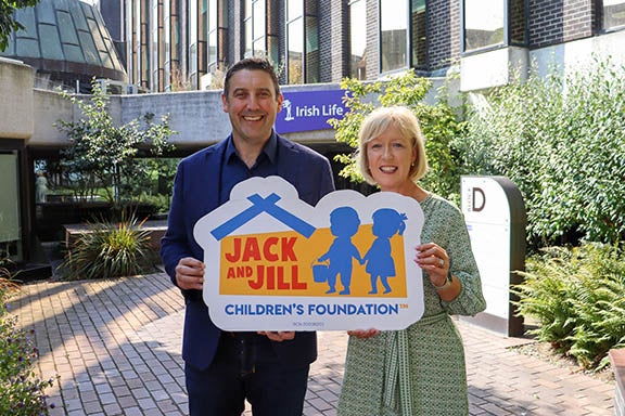 Irish Life CEO Declan Bolger and Jack & Jill Foundation CEO Deirdre Walsh.