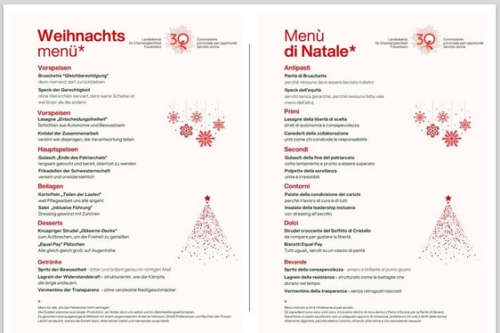 Assapori il menù - tutto l'anno