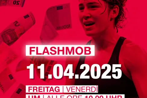 Der Landesbeirat für Chancengleichheit lädt ein zum Flashmob zum Equal Pay Day 2025