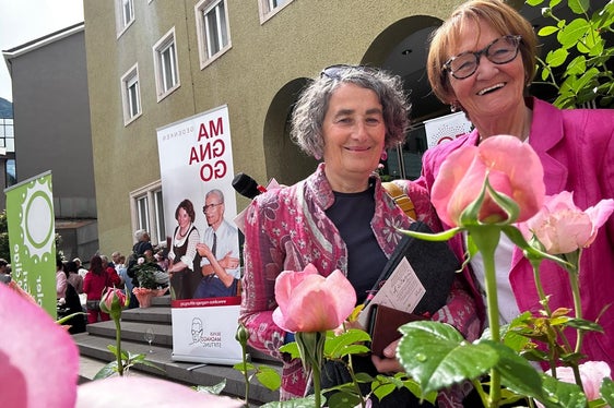 La storica Barbara Stocker (a sinistra) e l'ideatrice Martha Stocker