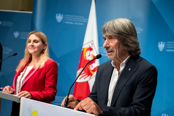L'Assessore alla sanità Hubert Messner sottolinea l'importanza della prevenzione e della diagnosi precoce (Foto: USP/Fabio Brucculeri)