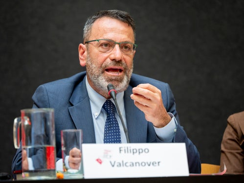 L'avvocato Filippo Valcanover ha illustrato lo stato di avanzamento del disegno di legge che recepisce la direttiva europea sulla trasparenza retributiva in Italia (foto USP/Fabio Brucculeri)
