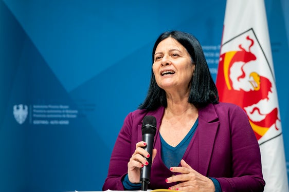 La Presidente della Commissione di valutazione Sabine Giunta (Foto: USP/Fabio Brucculeri)