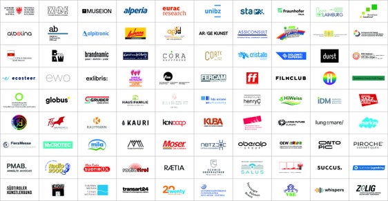Bisher beteiligen sich 90 Partner, darunter auch das Land Südtirol und die Gemeinde Bozen, am Pride Month im Juni 2024. (Grafik: LPA/Amt für Landessprachen und Bürgerrechte)