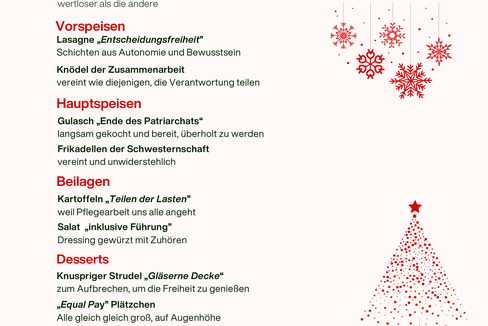 Ein Menü mit besonderen Zutaten für die Chancengleichheit