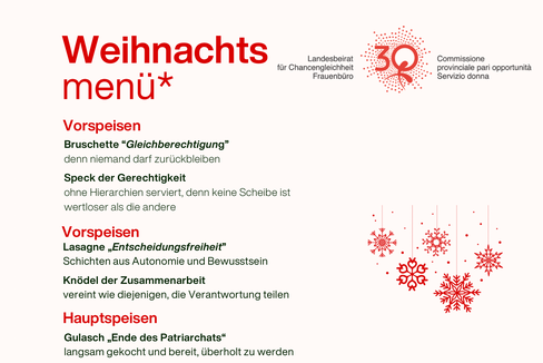 Ein Menü mit besonderen Zutaten für die Chancengleichheit