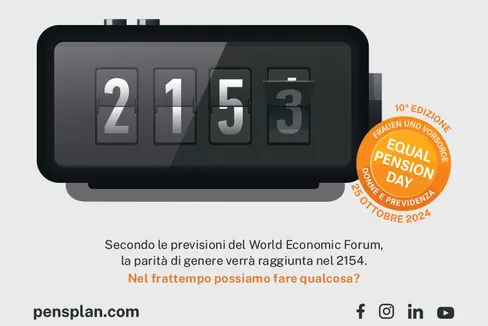 L'Equal Pension Day viene sostenuto anche quest'anno dalla Commissione per le pari opportunità per le donne