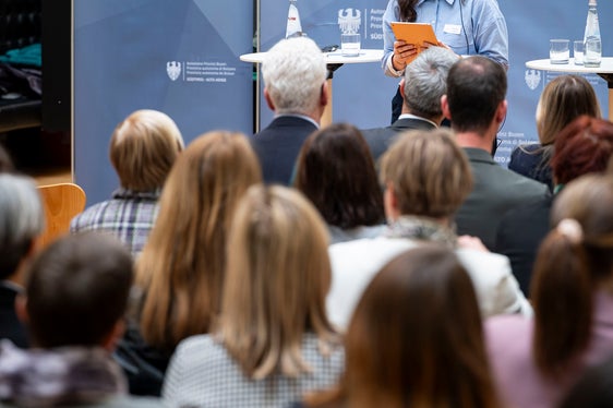 Niente scuse sottolinea Diletta La Rosa, attrice e voice artist nella sua performance (Foto: USP/Fabio Brucculeri)