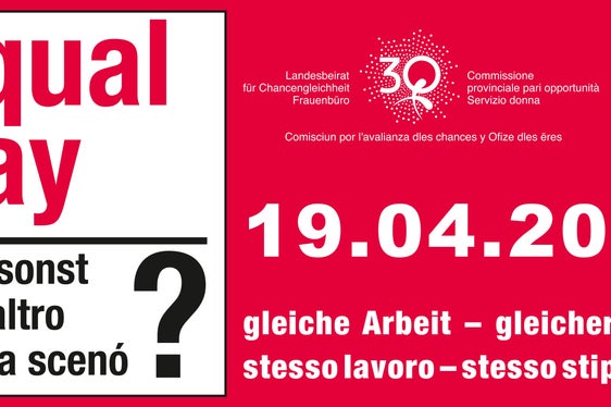 Giornata d'azione EQUAL PAY DAY 19.04.2024